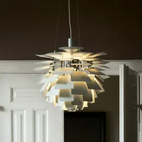 PH Artichoke hengelampe, grønn/krom, Ø48 cm – Louis Poulsen - Stue - Moderne - Metall - Med en lyskilde