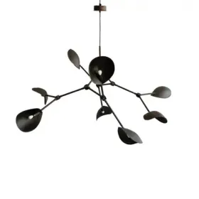 Stingray lysekrone, svart, 125 cm, 8 lyskilder – 101 Copenhagen - Stue - Design - Aluminium - Med flere lyskilder