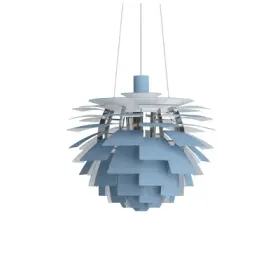 PH Artichoke hengelampe, blå/krom, Ø48 cm – Louis Poulsen - Stue - Moderne - Metall - Med en lyskilde