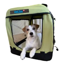 PetEasy x VetZoo Transportbur Olivengrøn